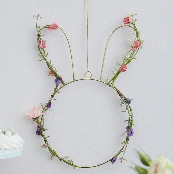 hop-117_-_gold_wire_bunny_shaped_wreath_with_foliage-min
